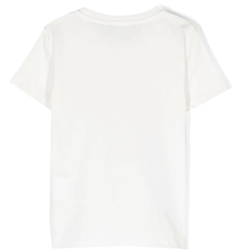 versace-White Glitter Medusa Logo T-Shirt-1000052-1a07216-2w070