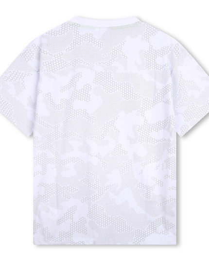 boss-j45003-10p-White Reflective Camouflage Print T-Shirt