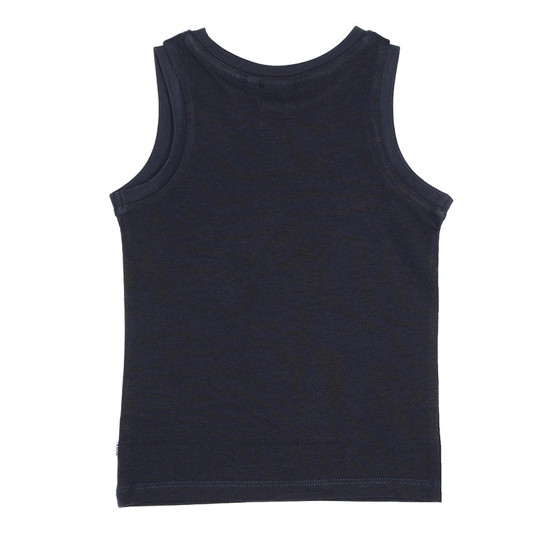 boss-Navy Logo Tank Top-j05830-849