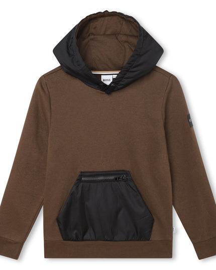 boss-j25q17-343-Brown Hoodie