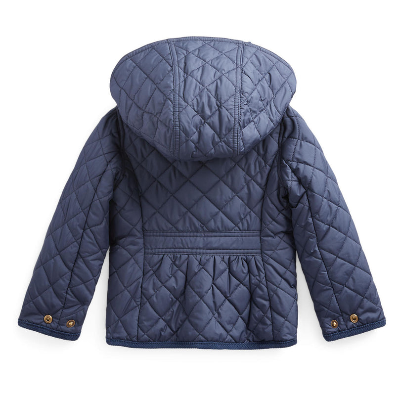 Navy Quilted Shell Jacket