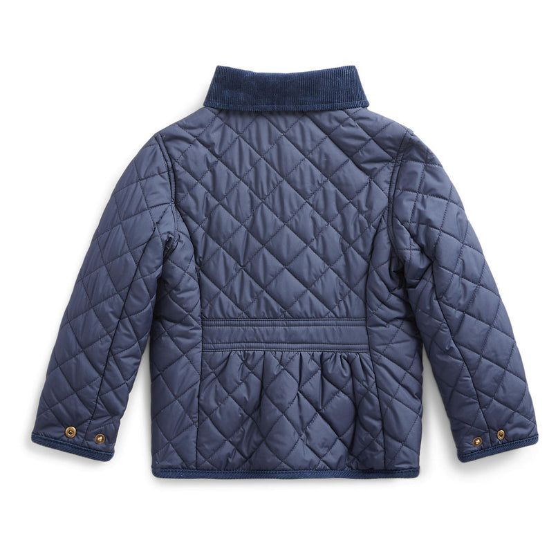 Navy Quilted Shell Jacket