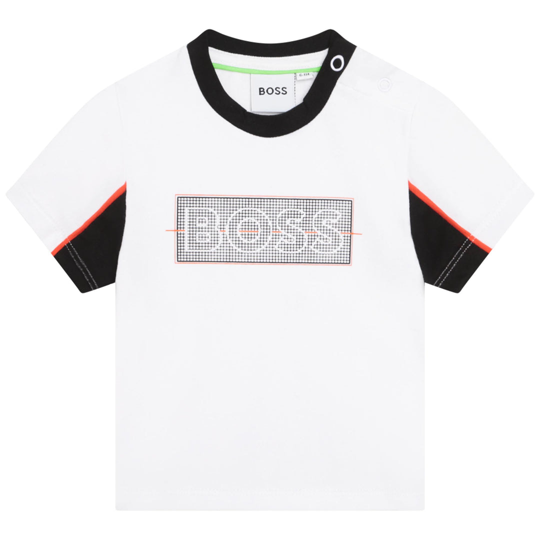 Boss Boys Black Monogram Logo Zip-Up Top-12 Years