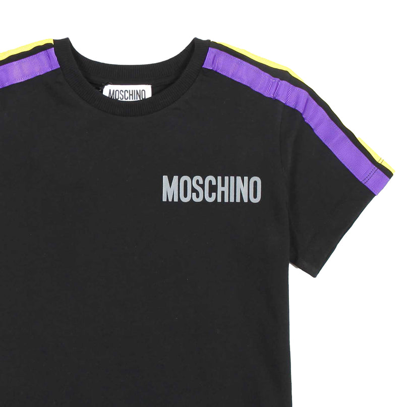 moschino-Black Stripes T-Shirt-hum03z-laa01-60100