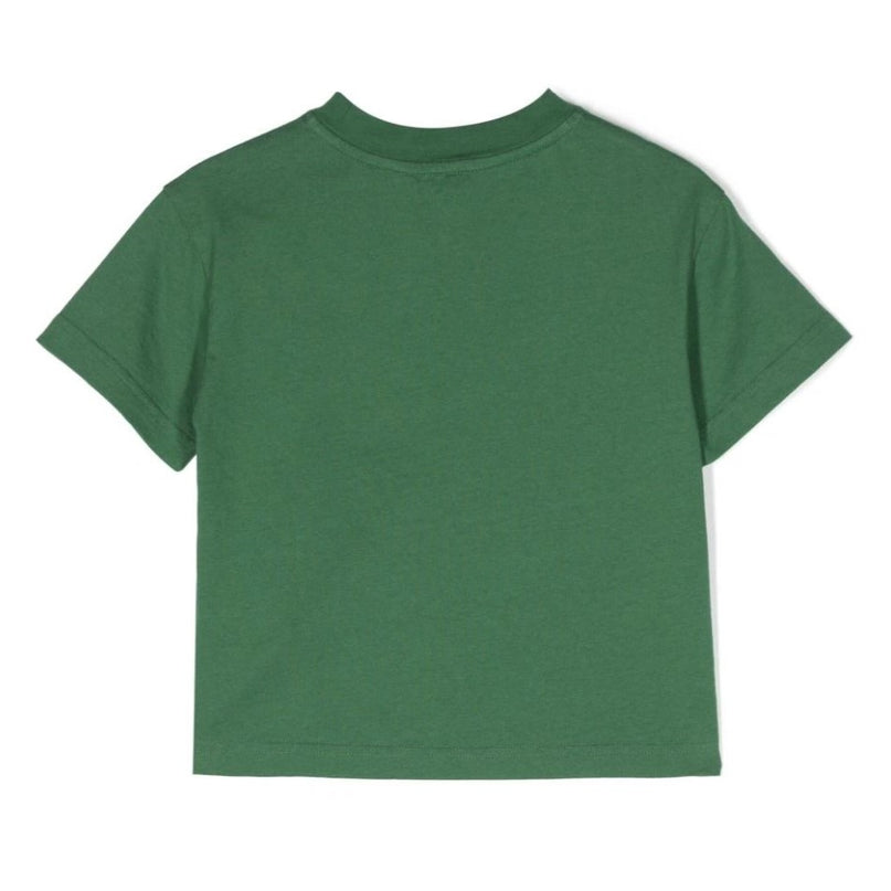 palm-angels-pbaa003c99jer0015560-Green Teddy Bear Logo T-Shirt