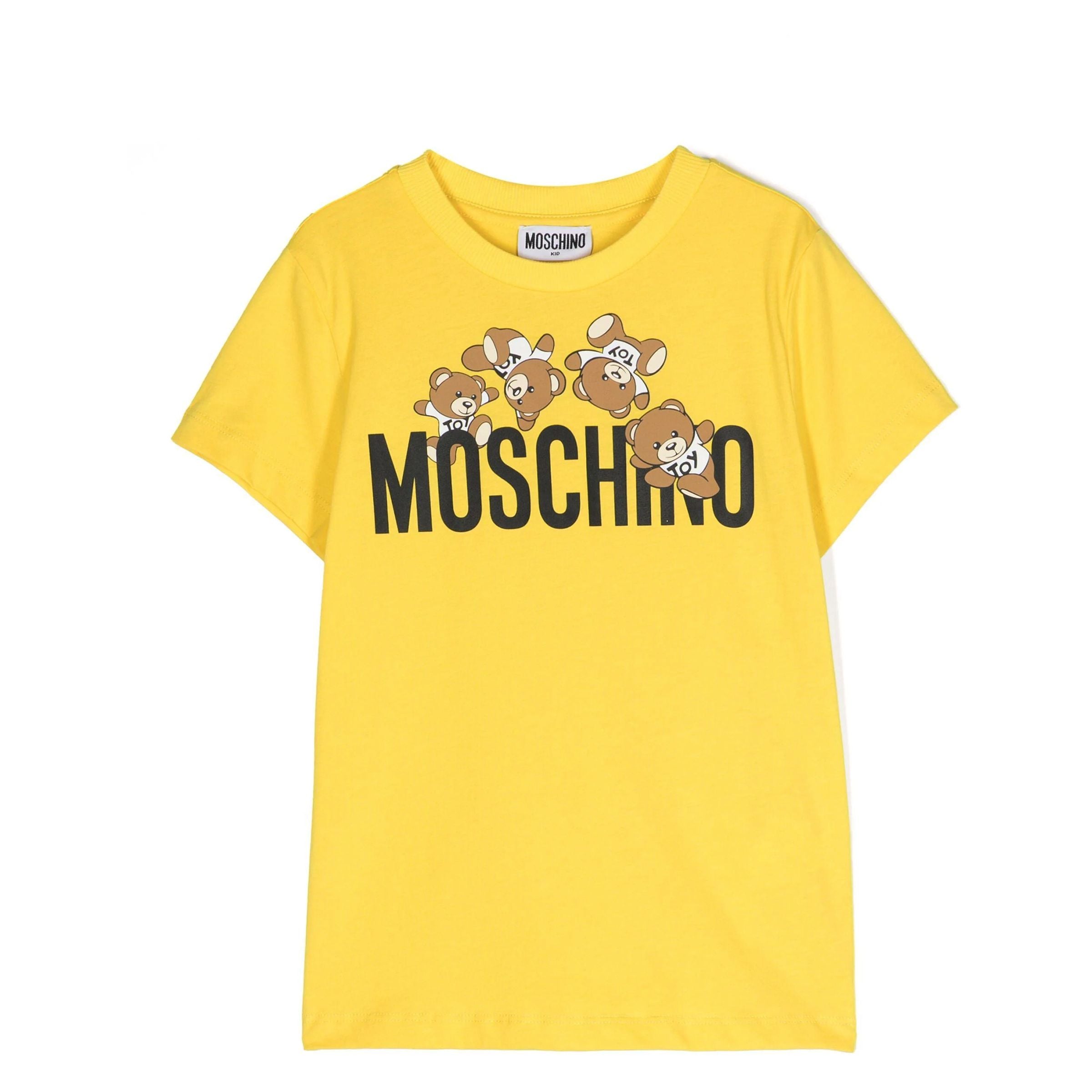 Yellow Teddy Bear Logo T-Shirt - kids atelier