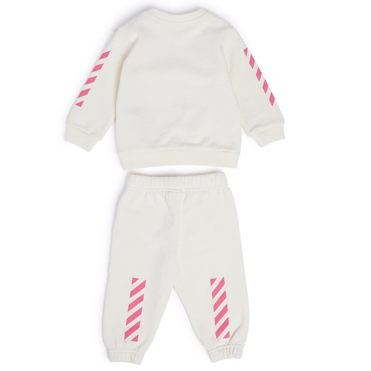 Off-White Kids Diag-stripe cotton track pants - Pink