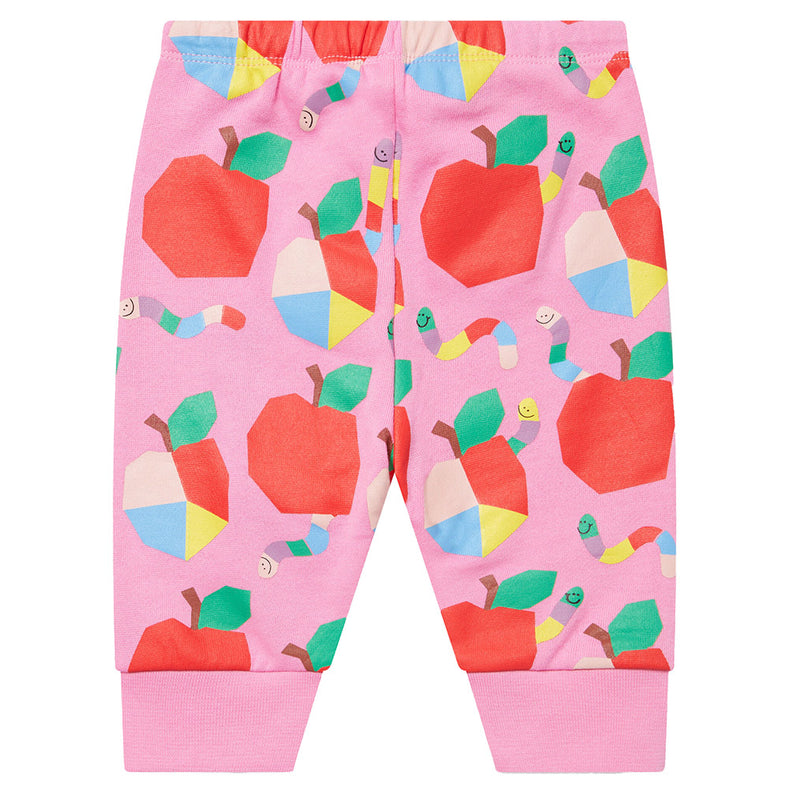 Pink Apple Print Joggers