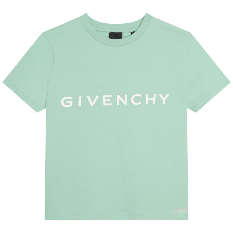 givenchy-h25406-720-kb-Green Logo T-Shirt